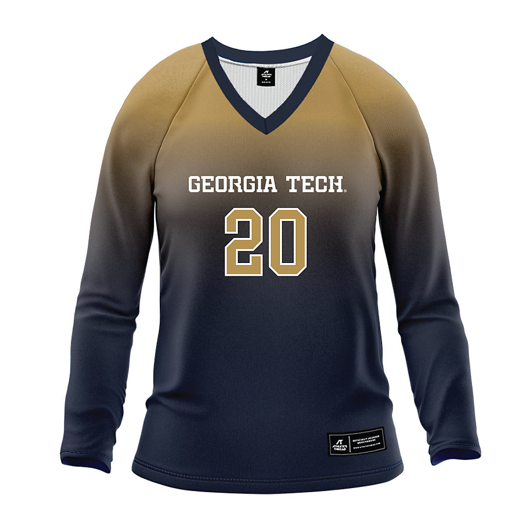 Georgia Tech - NCAA Women's Volleyball : Laura Bieleski - Navy Volleyball Jersey-0