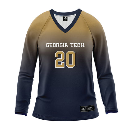 Georgia Tech - NCAA Women's Volleyball : Laura Bieleski - Navy Volleyball Jersey-0