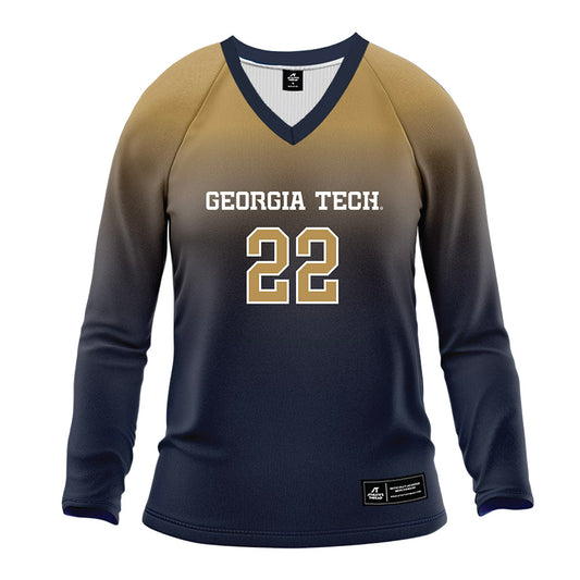 Georgia Tech - NCAA Women's Volleyball : Ital Lopuyo - Navy Volleyball Jersey-0