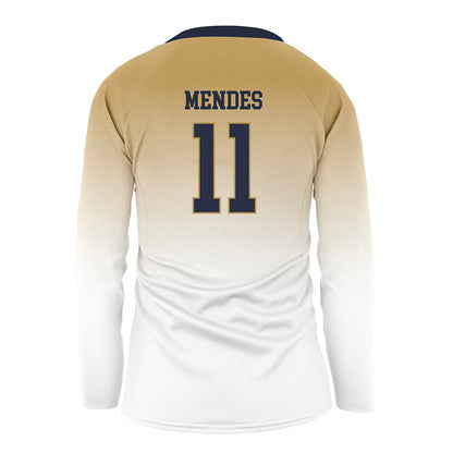 Georgia Tech - NCAA Women's Volleyball : Larissa Mendes - White Volleyball Jersey-1