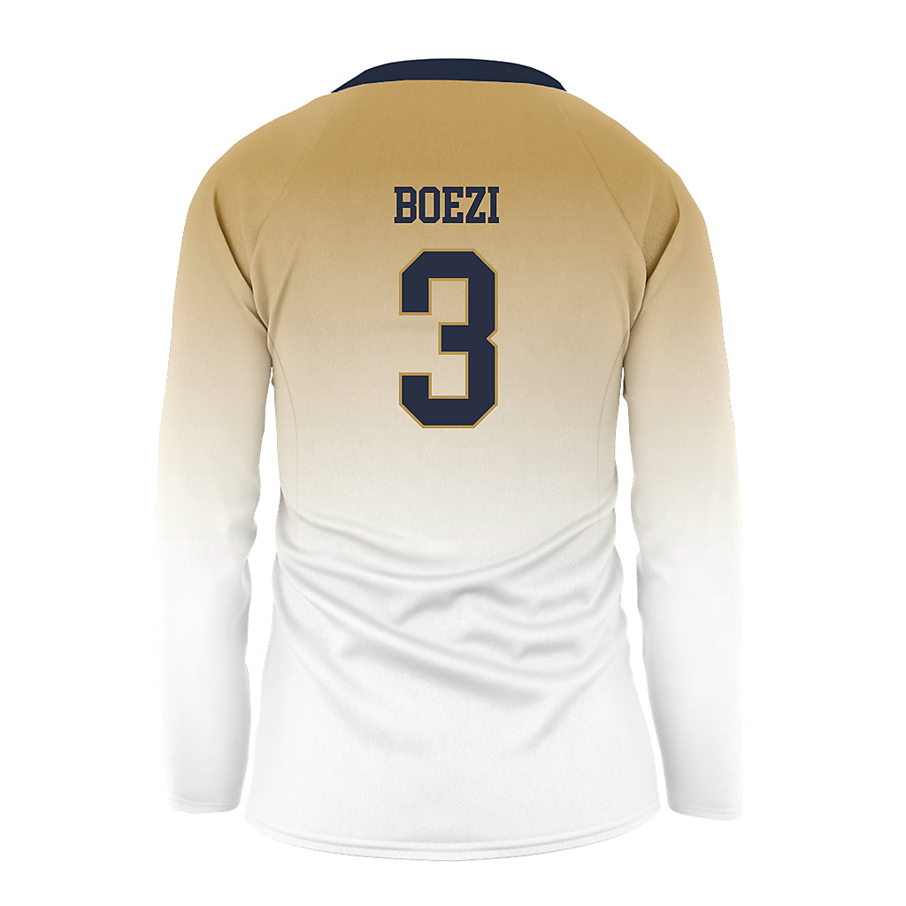 Georgia Tech - NCAA Women's Volleyball : Anna Boezi - White Volleyball Jersey-1