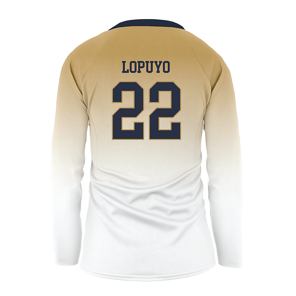 Georgia Tech - NCAA Women's Volleyball : Ital Lopuyo - White Volleyball Jersey-1