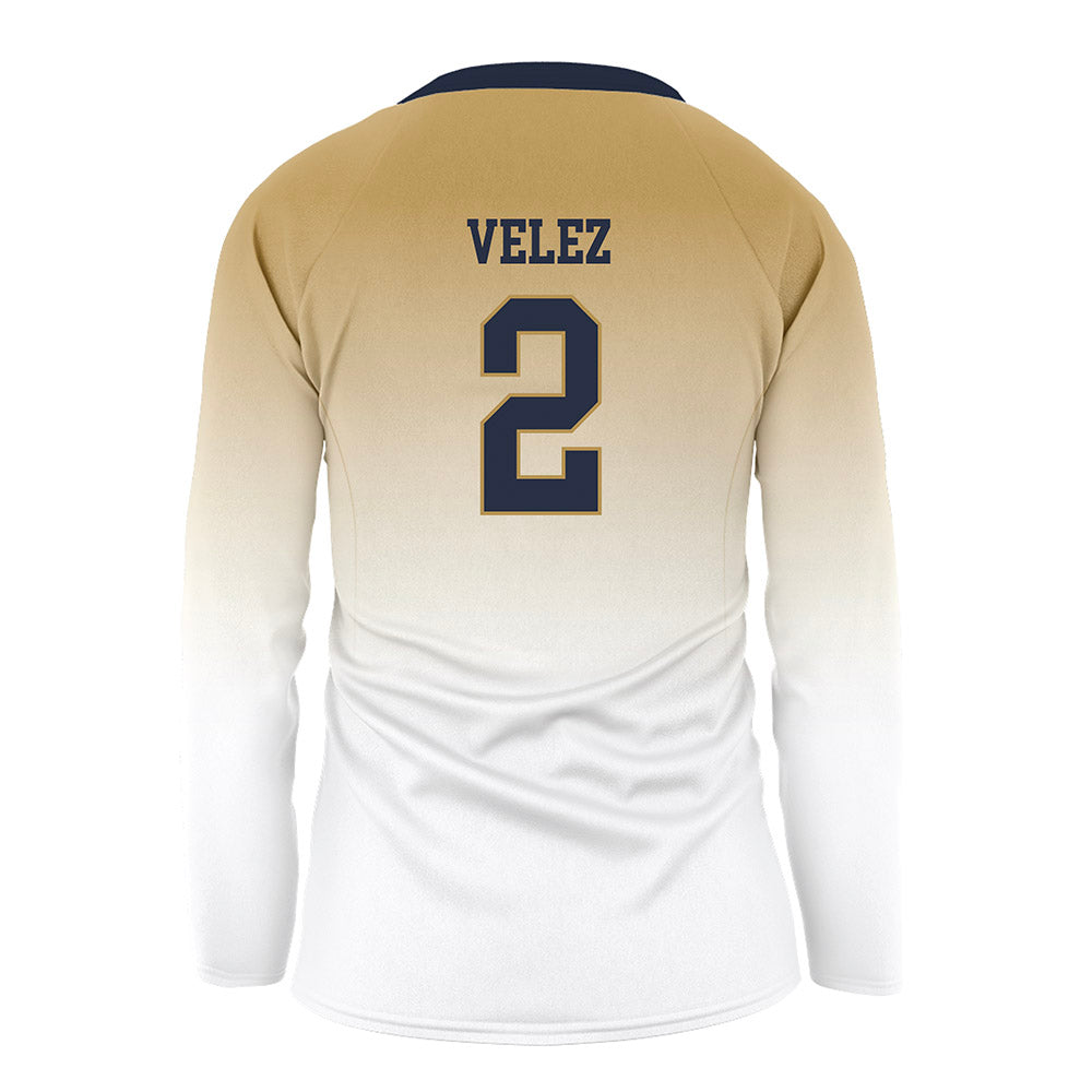 Georgia Tech - NCAA Women's Volleyball : Sofia Velez - White Volleyball Jersey-1