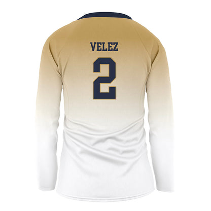 Georgia Tech - NCAA Women's Volleyball : Sofia Velez - White Volleyball Jersey-1