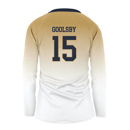Georgia Tech - NCAA Women's Volleyball : Ashlyn Goolsby - White Volleyball Jersey-1