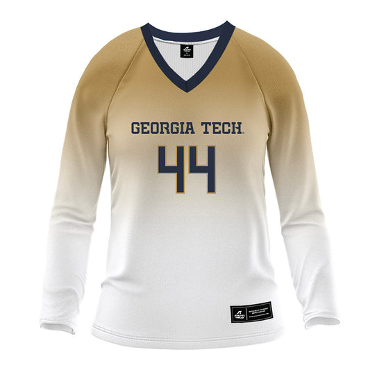 Georgia Tech - NCAA Women's Volleyball : Willow Weninger - White Volleyball Jersey-0