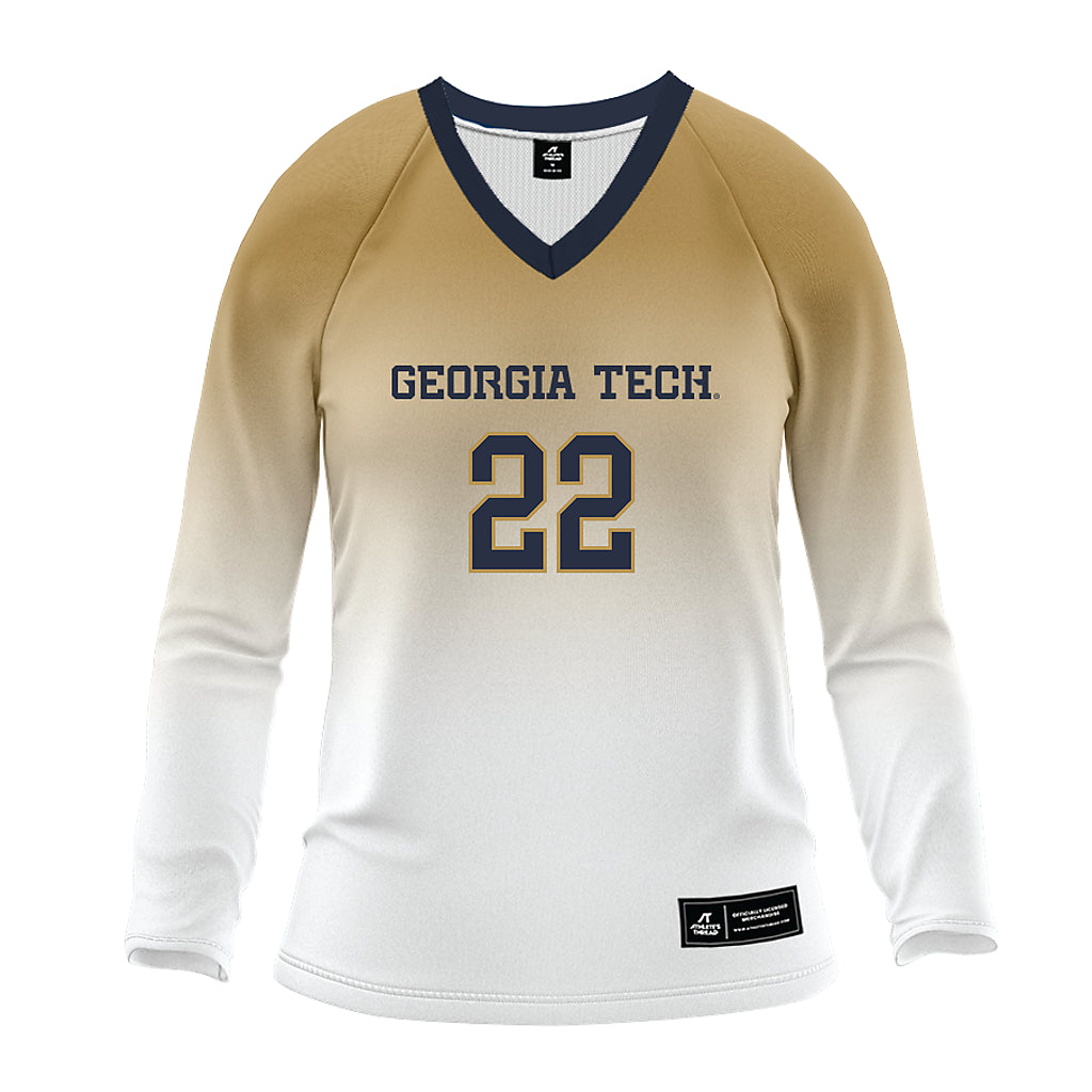 Georgia Tech - NCAA Women's Volleyball : Ital Lopuyo - White Volleyball Jersey-0