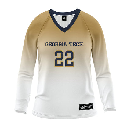 Georgia Tech - NCAA Women's Volleyball : Ital Lopuyo - White Volleyball Jersey-0