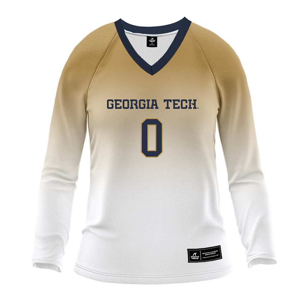 Georgia Tech - NCAA Women's Volleyball : liv mogridge - White Volleyball Jersey-0