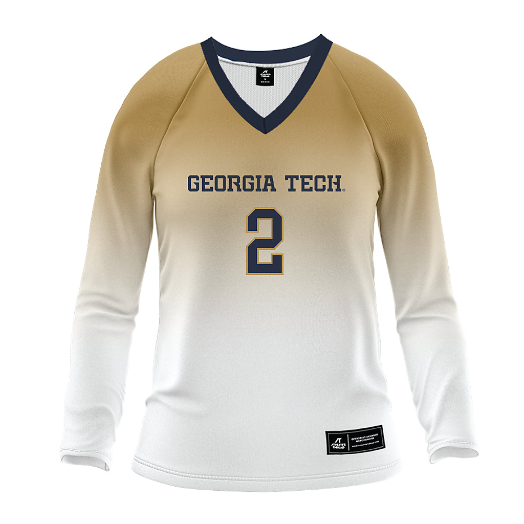 Georgia Tech - NCAA Women's Volleyball : Sofia Velez - White Volleyball Jersey-0