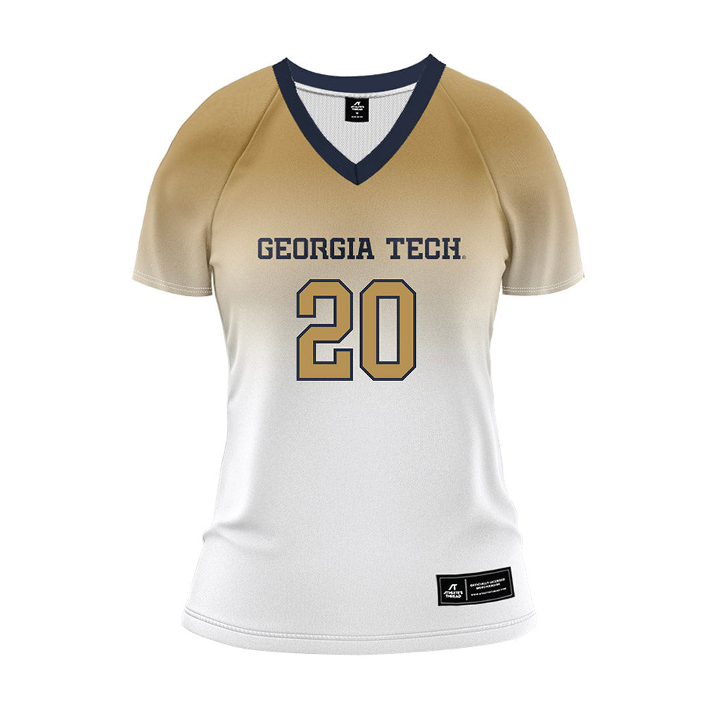 Georgia Tech - NCAA Women's Volleyball : Laura Bieleski - White Volleyball Jersey-0