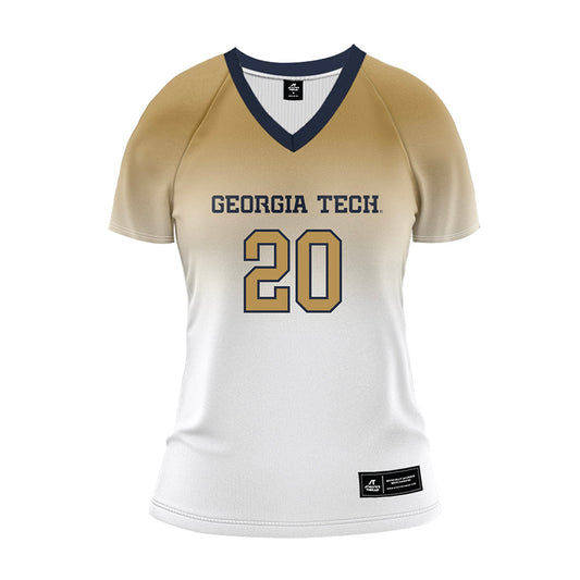 Georgia Tech - NCAA Women's Volleyball : Laura Bieleski - White Volleyball Jersey-0