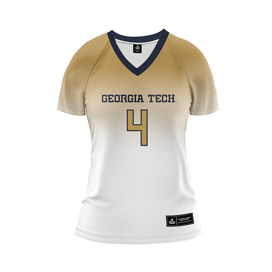 Georgia Tech - NCAA Women's Volleyball : Gabriela Robinska - White Volleyball Jersey-0