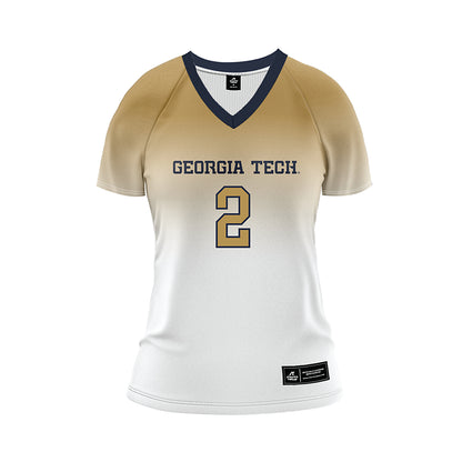 Georgia Tech - NCAA Women's Volleyball : Sofia Velez - White Volleyball Jersey-0