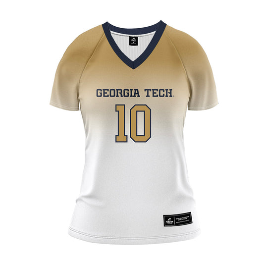 Georgia Tech - NCAA Women's Volleyball : Lara Martinez Casas - White Volleyball Jersey-0