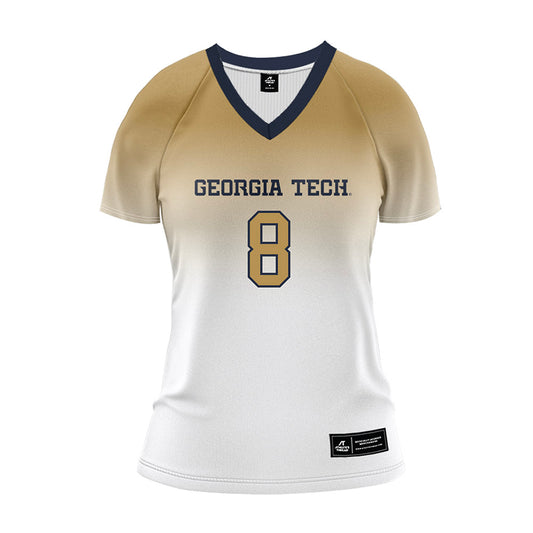 Georgia Tech - NCAA Women's Volleyball : Luanna Luiza Moreira Emiliano - White Volleyball Jersey-0