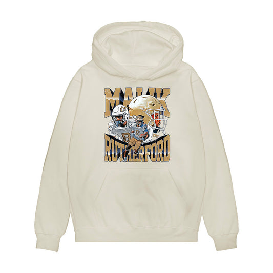 Georgia Tech - NCAA Football : Malik Rutherford - Collage Premium Hooded Sweatshirt-0