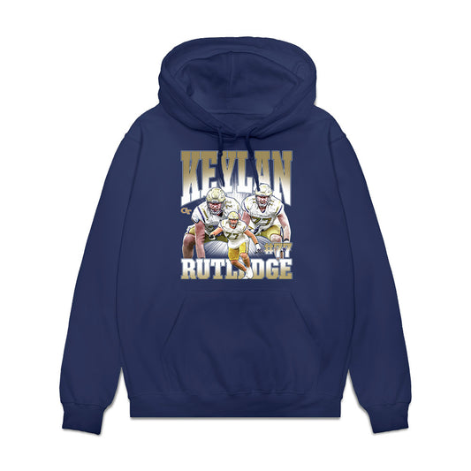 Georgia Tech - NCAA Football : Keylan Rutledge - Collage Fleece Hooded Sweatshirt-0