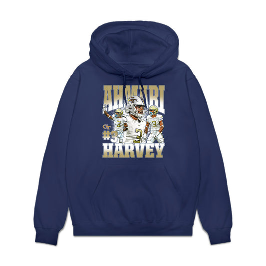 Georgia Tech - NCAA Football : Ahmari Harvey - Collage Fleece Hooded Sweatshirt-0