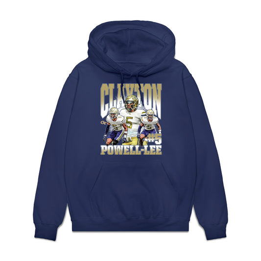 Georgia Tech - NCAA Football : Clayton Powell-Lee - Collage Fleece Hooded Sweatshirt-0