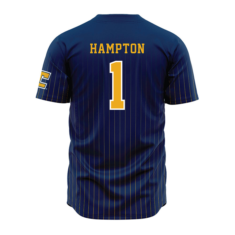 UTC - NCAA Men's Basketball : Matt Hampton - Blue Jersey-1