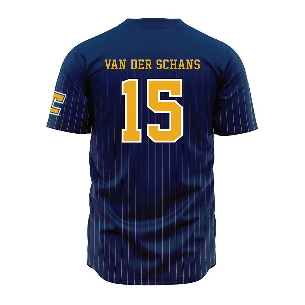 UTC - NCAA Women's Basketball : Frode Flos Van der Schans - Blue Jersey-1