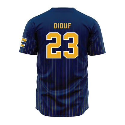 UTC - NCAA Men's Basketball : Latif Diouf - Blue Jersey-1