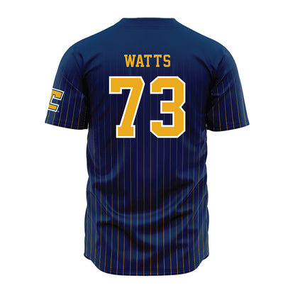 UTC - NCAA Football : Malik Watts - Blue Jersey-1