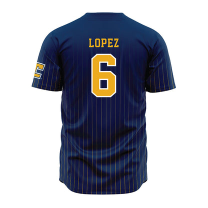 UTC - NCAA Men's Basketball : Ryan Lopez - Blue Jersey-1