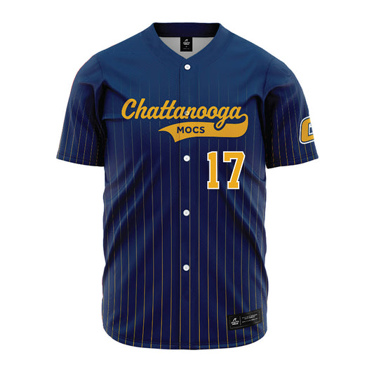 UTC - NCAA Football : Luke Schomburg - Blue Jersey-0