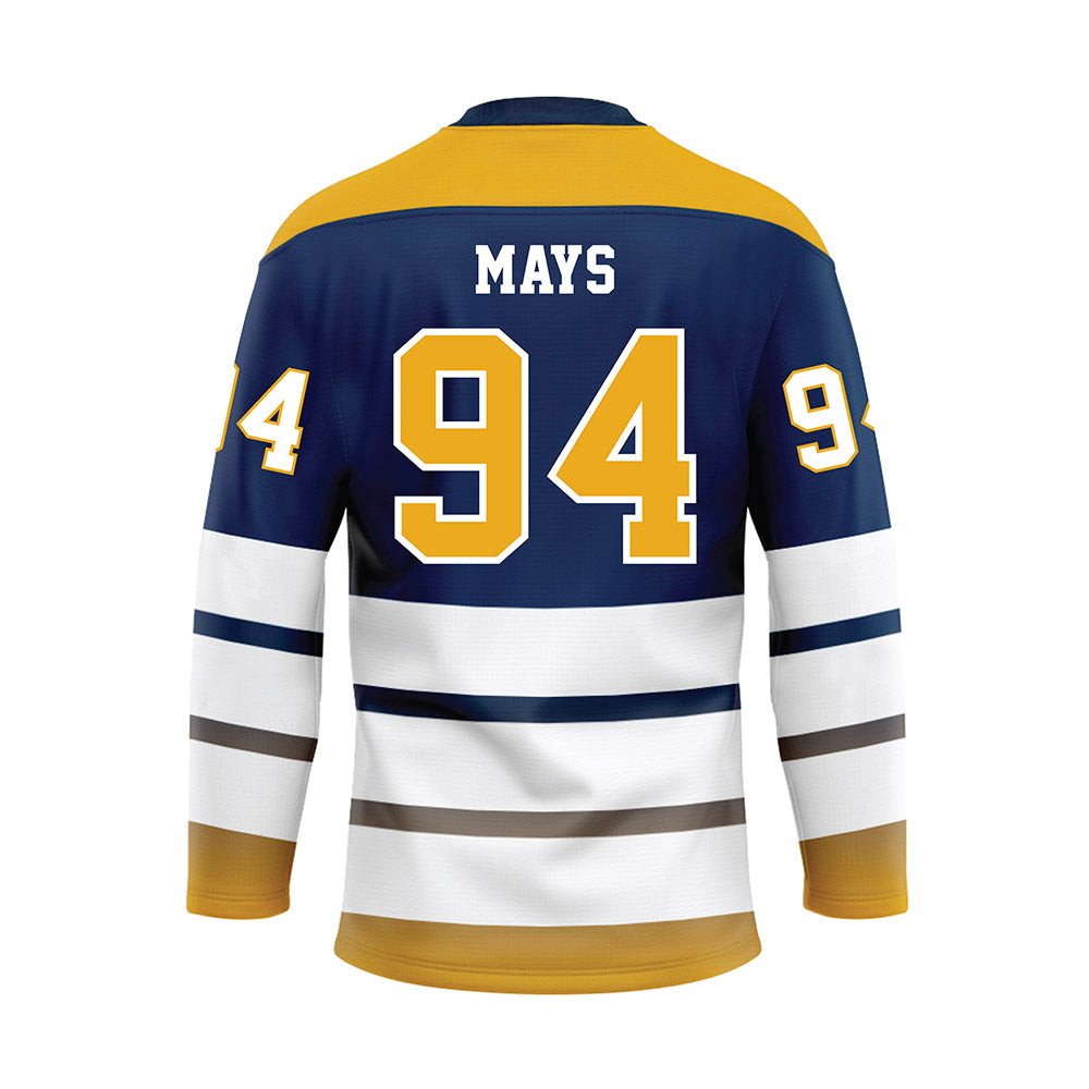 UTC - NCAA Football : Myles Mays - Blue Hockey Jersey-1