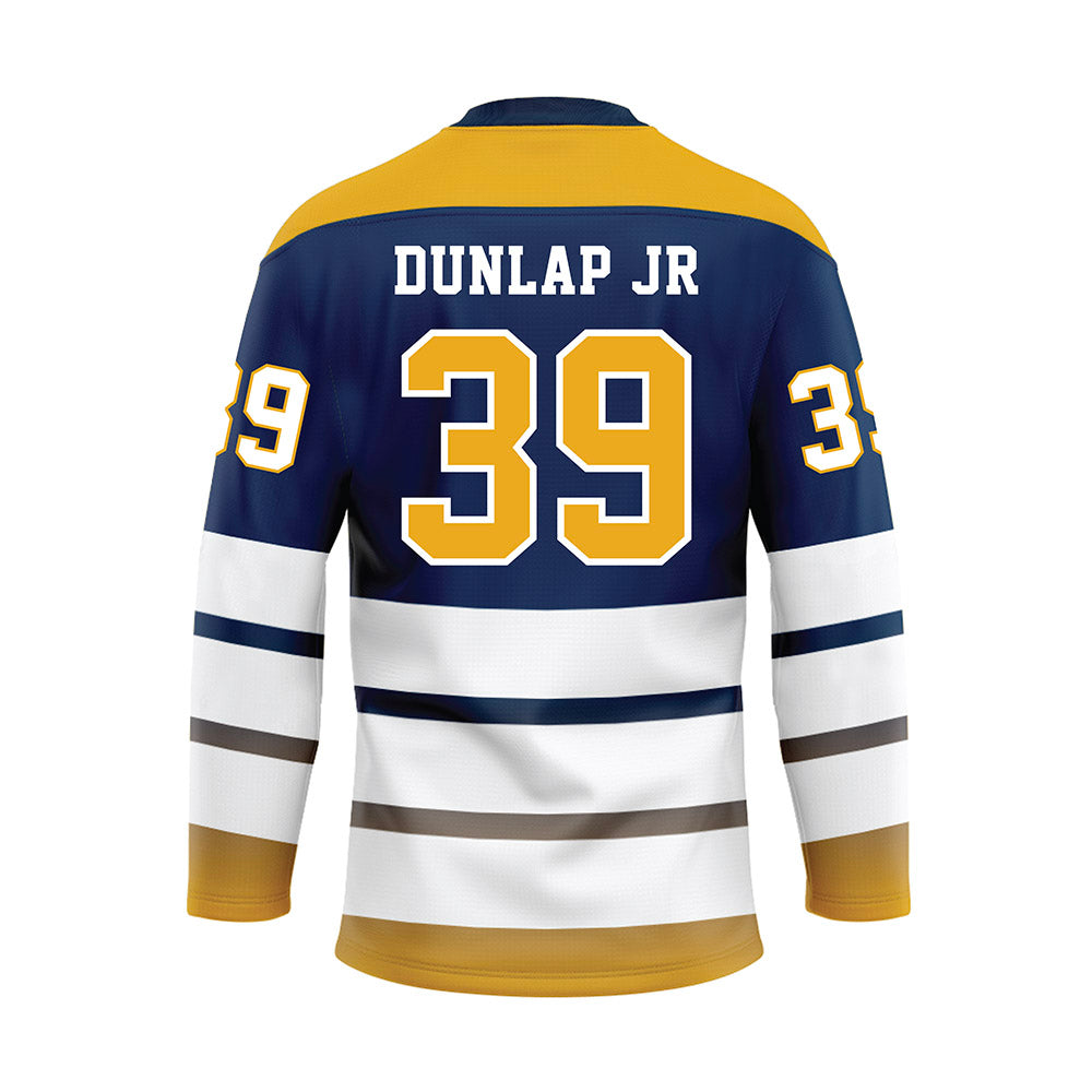 UTC - NCAA Football : Jarian Dunlap Jr - Blue Hockey Jersey-1