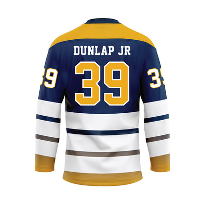 UTC - NCAA Football : Jarian Dunlap Jr - Blue Hockey Jersey-1