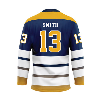 UTC - NCAA Women's Soccer : Mackenzie Smith - Blue Hockey Jersey-1