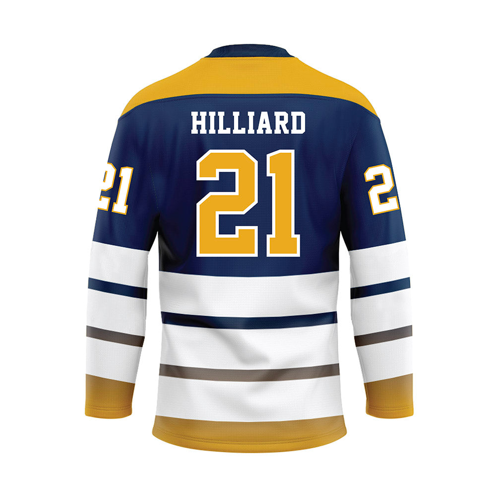 UTC - NCAA Women's Volleyball : Finley Hilliard - Blue Hockey Jersey-1