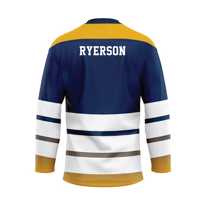 UTC - NCAA Men's Tennis : Tristan Ryerson - Blue Hockey Jersey-1
