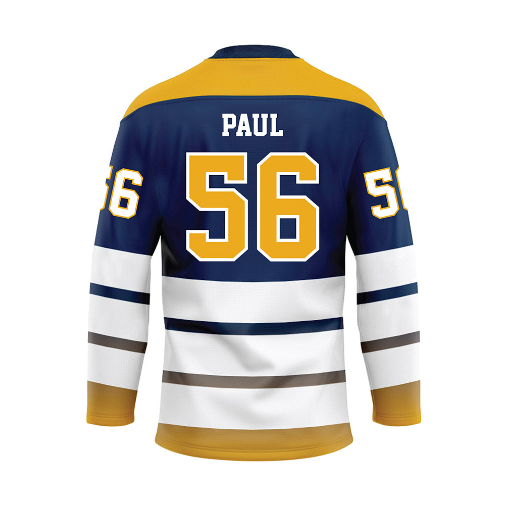 UTC - NCAA Football : Nicholas Paul - Blue Hockey Jersey-1