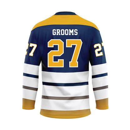 UTC - NCAA Women's Basketball : Gabrielle Grooms - Blue Hockey Jersey-1