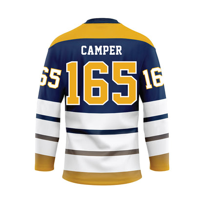 UTC - NCAA Wrestling : Tavian Camper - Blue Hockey Jersey-1