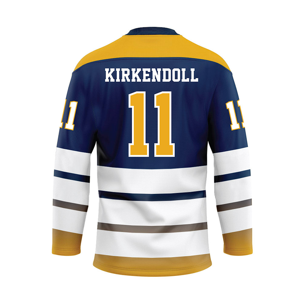 UTC - NCAA Women's Volleyball : Kynli Kirkendoll - Blue Hockey Jersey-1