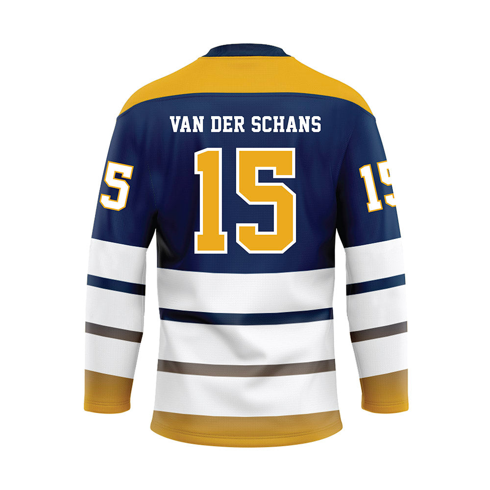UTC - NCAA Women's Basketball : Frode Flos Van der Schans - Blue Hockey Jersey-1