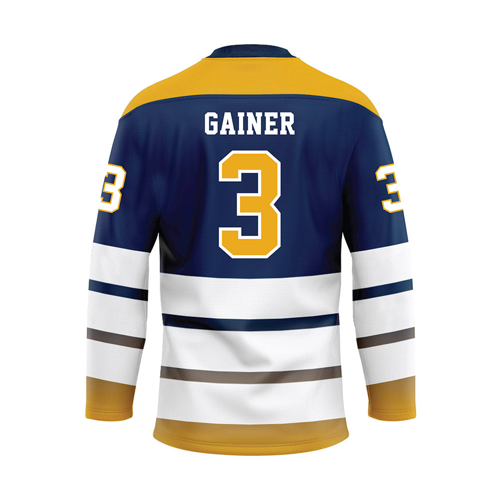 UTC - NCAA Softball : Jade Gainer - Blue Hockey Jersey-1
