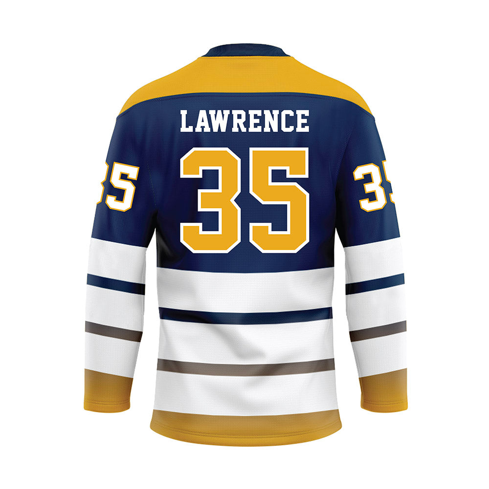 UTC - NCAA Football : Taylor Lawrence - Blue Hockey Jersey-1