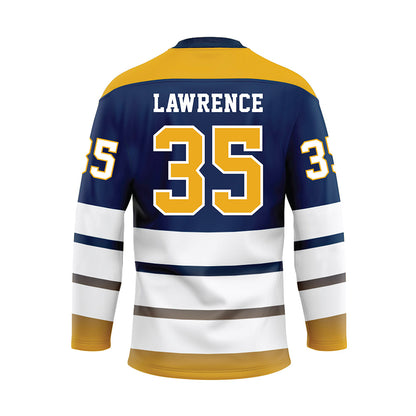 UTC - NCAA Football : Taylor Lawrence - Blue Hockey Jersey-1