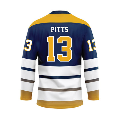 UTC - NCAA Softball : Baileigh Pitts - Blue Hockey Jersey-1