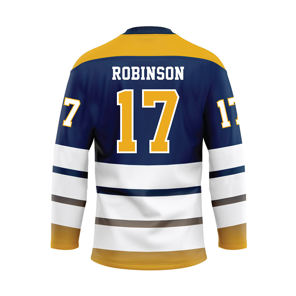 UTC - NCAA Football : LaRawn Robinson - Blue Hockey Jersey-1