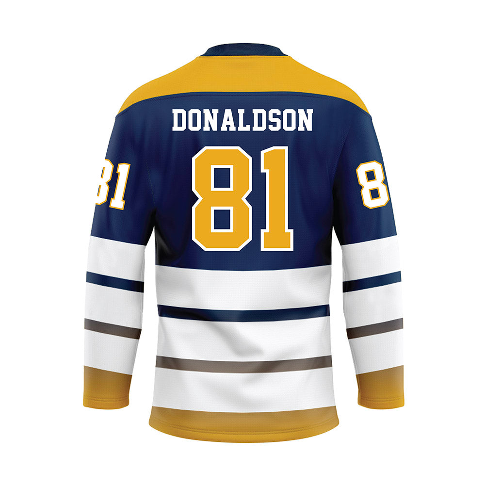 UTC - NCAA Football : Brohns Donaldson - Blue Hockey Jersey-1