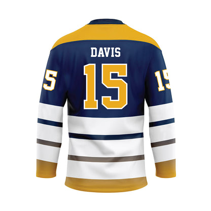 UTC - NCAA Football : Jordan Davis - Blue Hockey Jersey-1