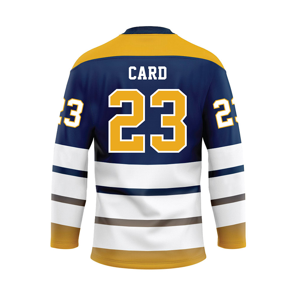 UTC - NCAA Women's Basketball : Ava Card - Blue Hockey Jersey-1