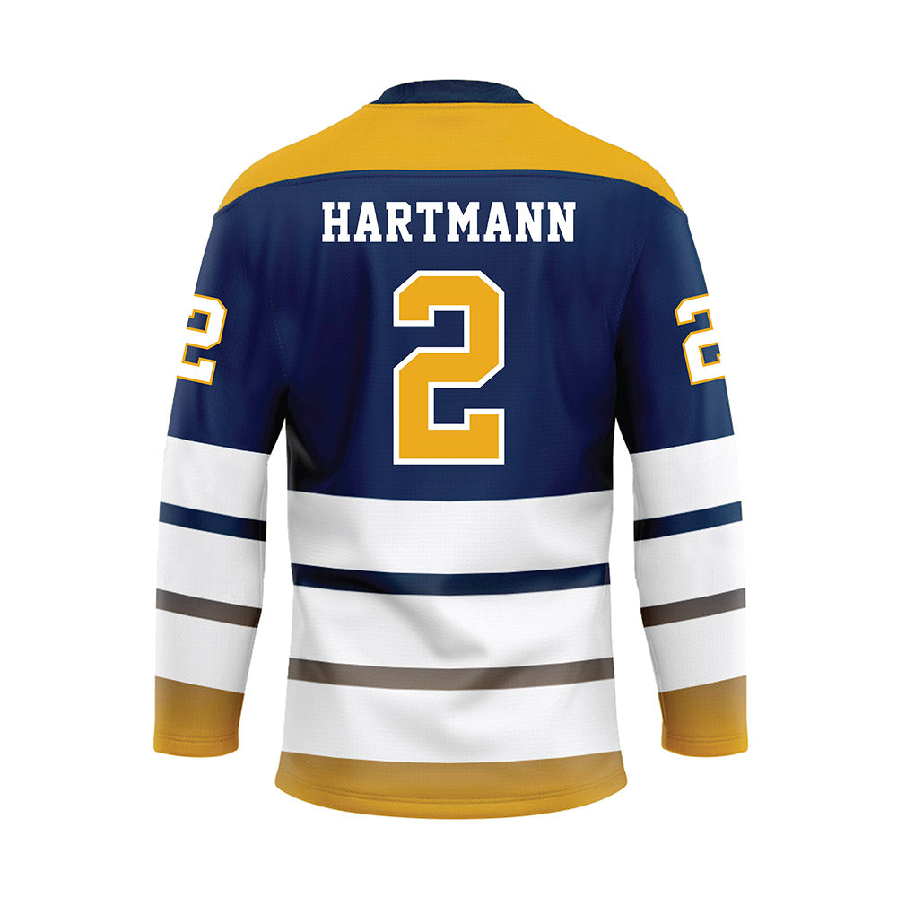 UTC - NCAA Men's Basketball : Sebastian Hartmann - Blue Hockey Jersey-1